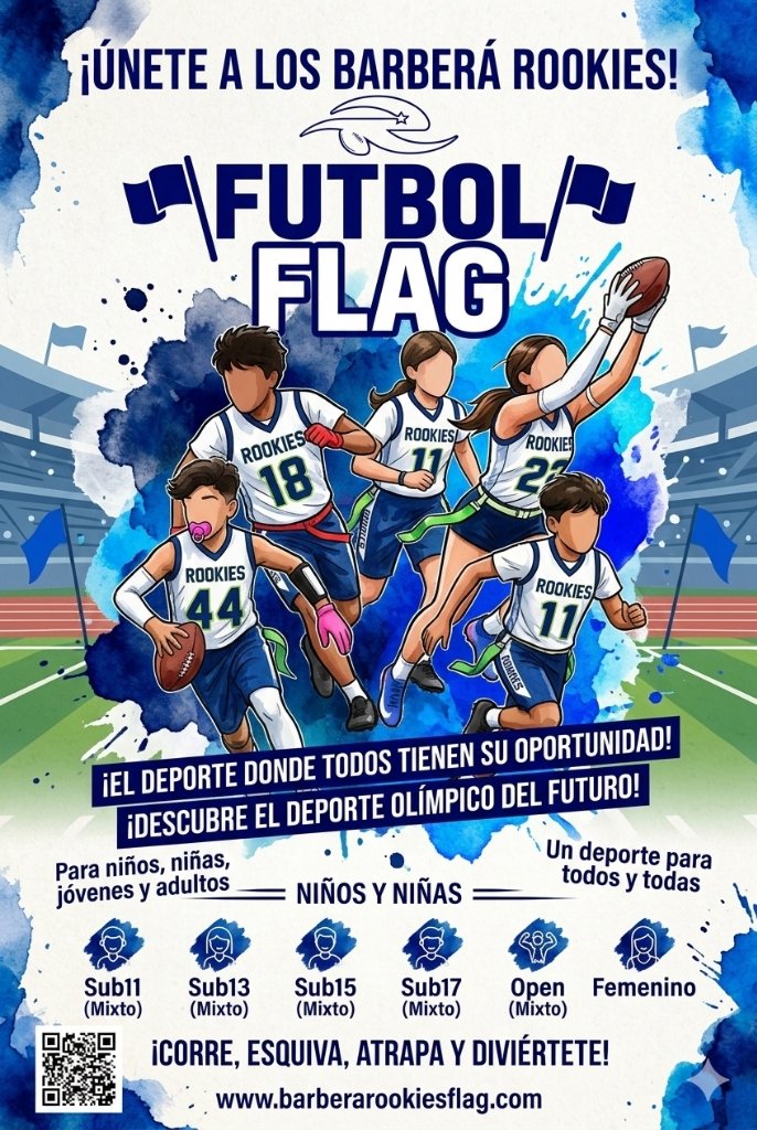 Jugadores de flag football